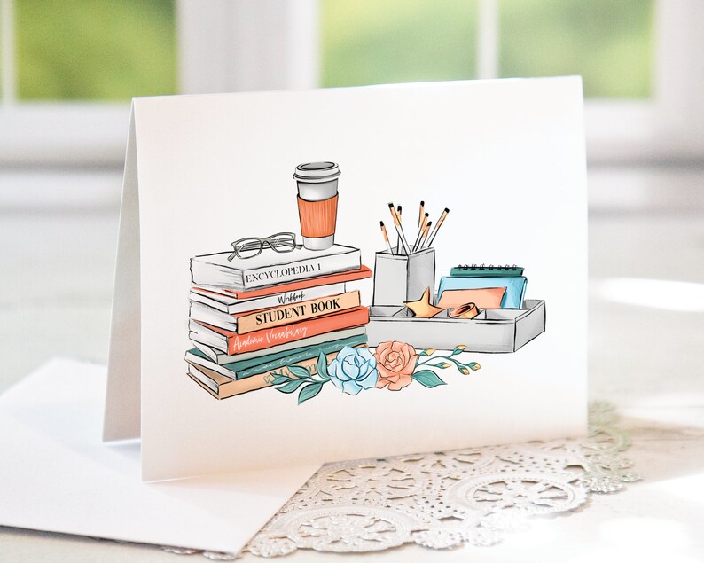 School Note Cards PRINTABLE Notecard Instant Download PDF. - Etsy