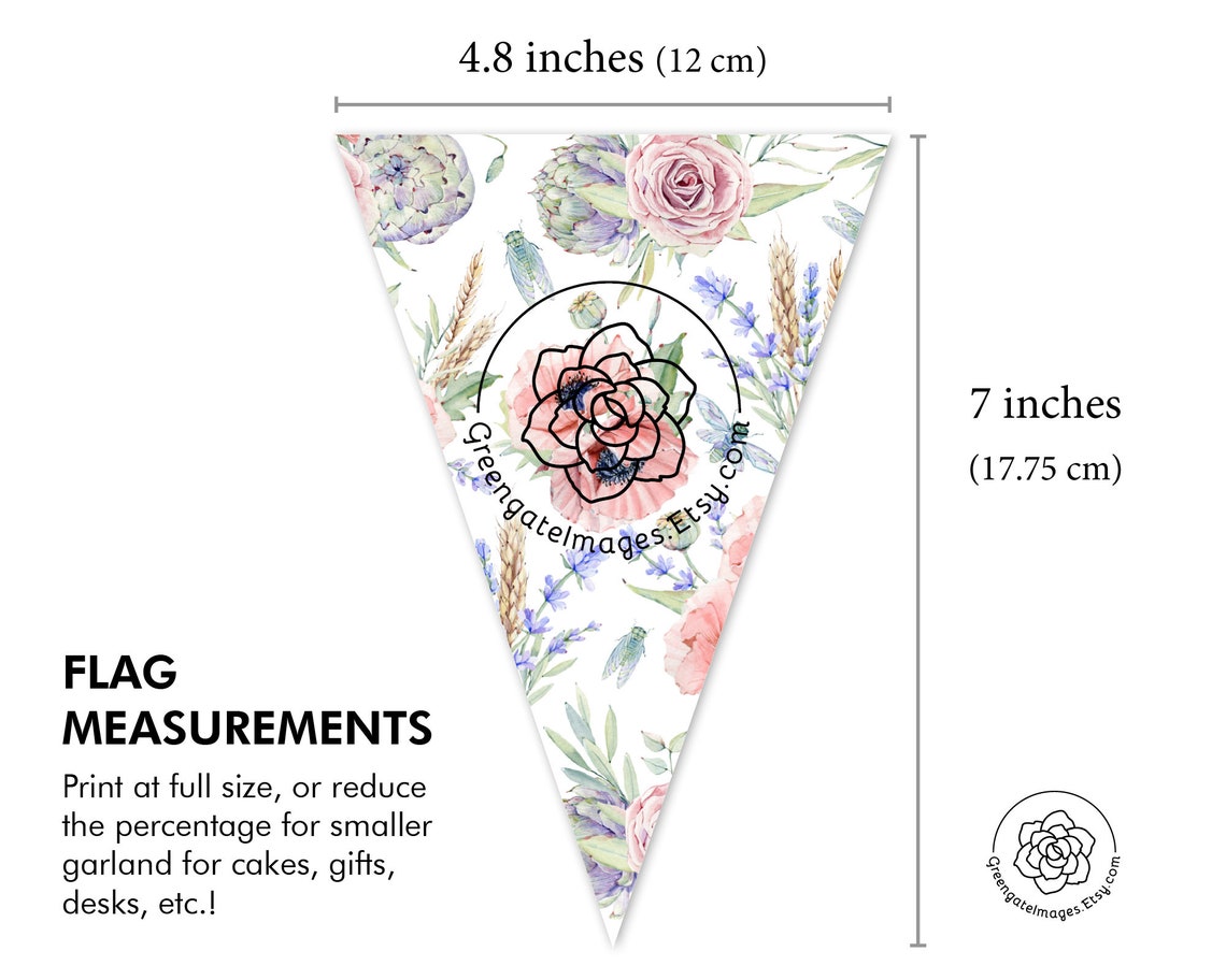 Mother's Day Bunting PRINTABLE Floral Banner for - Etsy