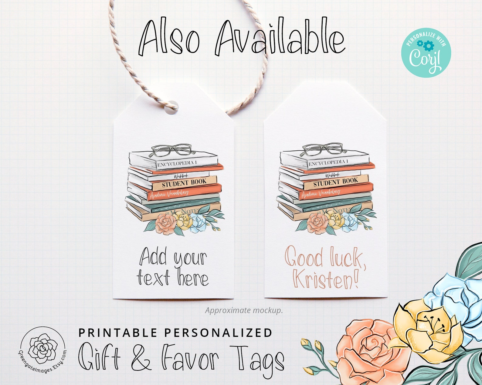 School Note Cards PRINTABLE Notecard Instant Download PDF. | Etsy