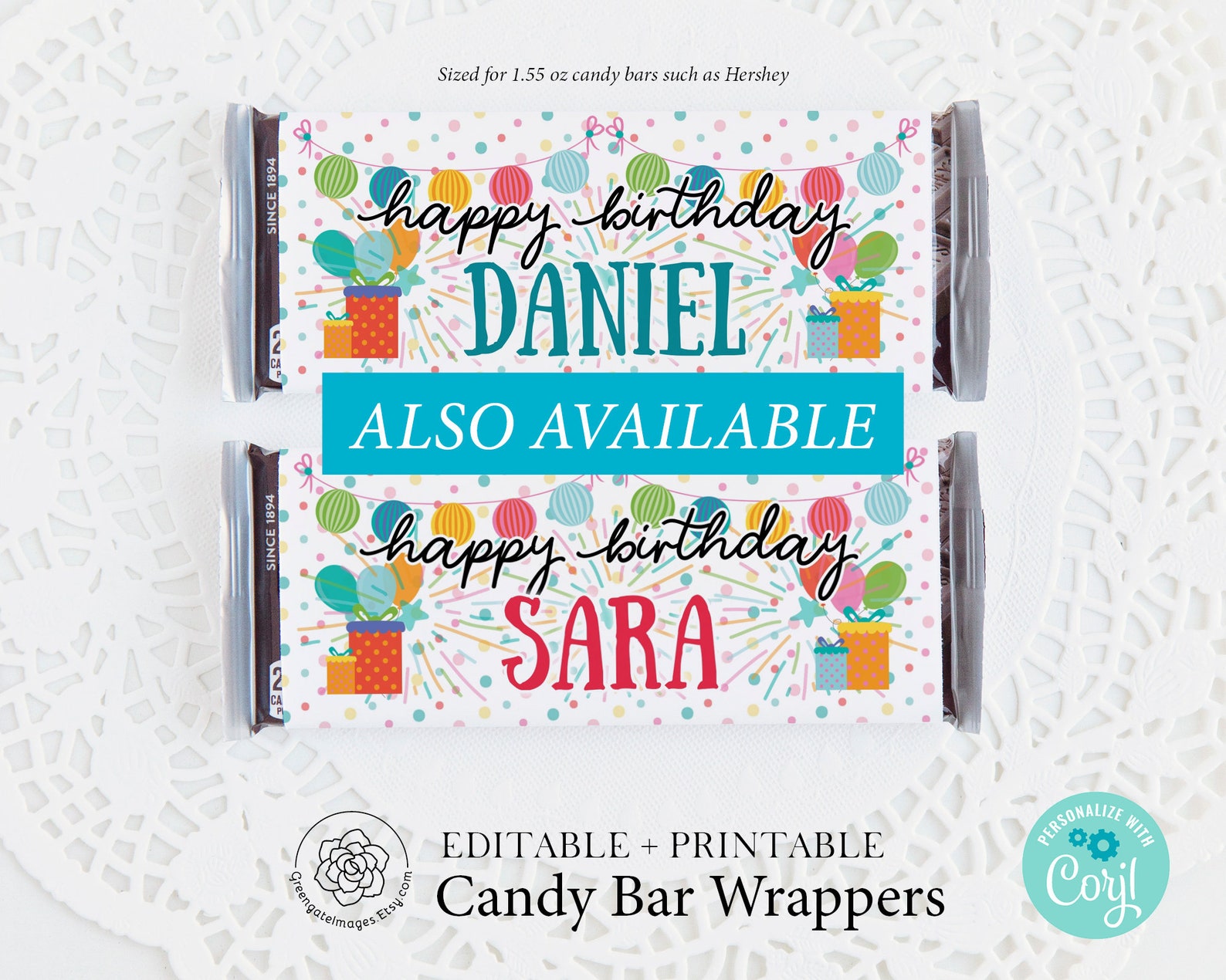 Birthday Candy Bar Wrappers PRINTABLE Instant Download. King - Etsy