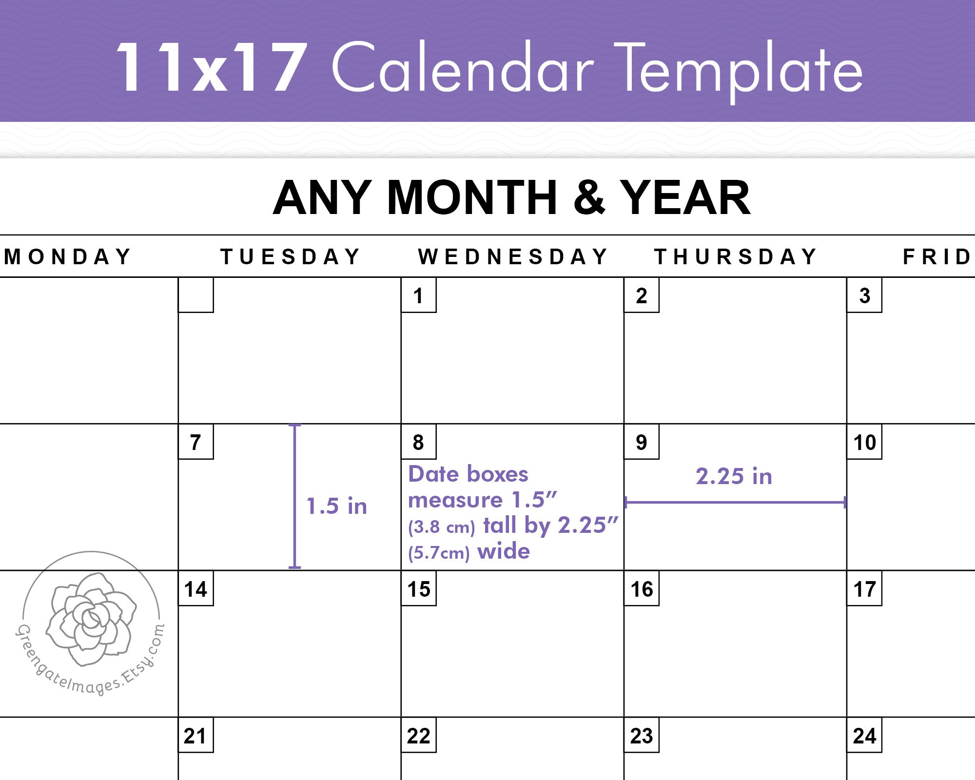 11x17-calendar-template-editable-landscape-calendar-any-month-a3-tabloid-ledger-paper-large-printable-calendar-fillable-pdf-monthly-etsy