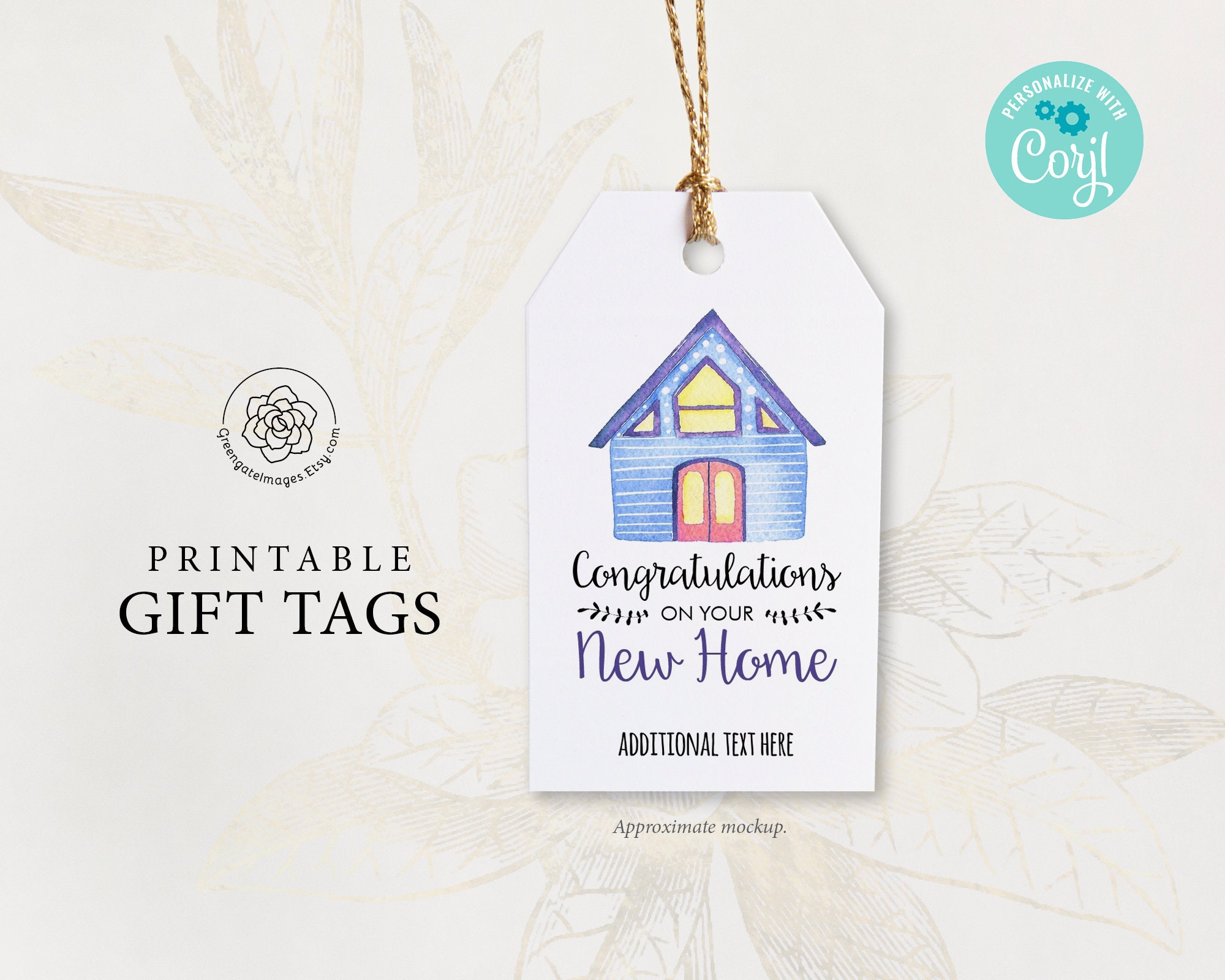 Housewarming Gift Tag Printable Gift Tag Editable Corjl Etsy Housewarming Gift Tag Printable Gift Tag Editable Corjl Etsy