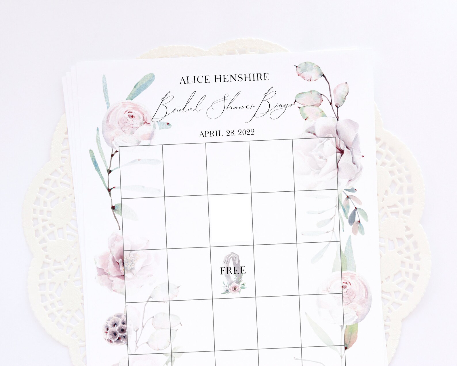FILLABLE Bridal Bingo Template: 50 Cards Printable Bingo Pdf - Etsy