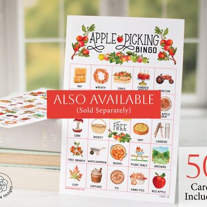 Pumpkin Patch Bingo Cards: PRINTABLE Bingo With Labeled Pictures. 50 ...