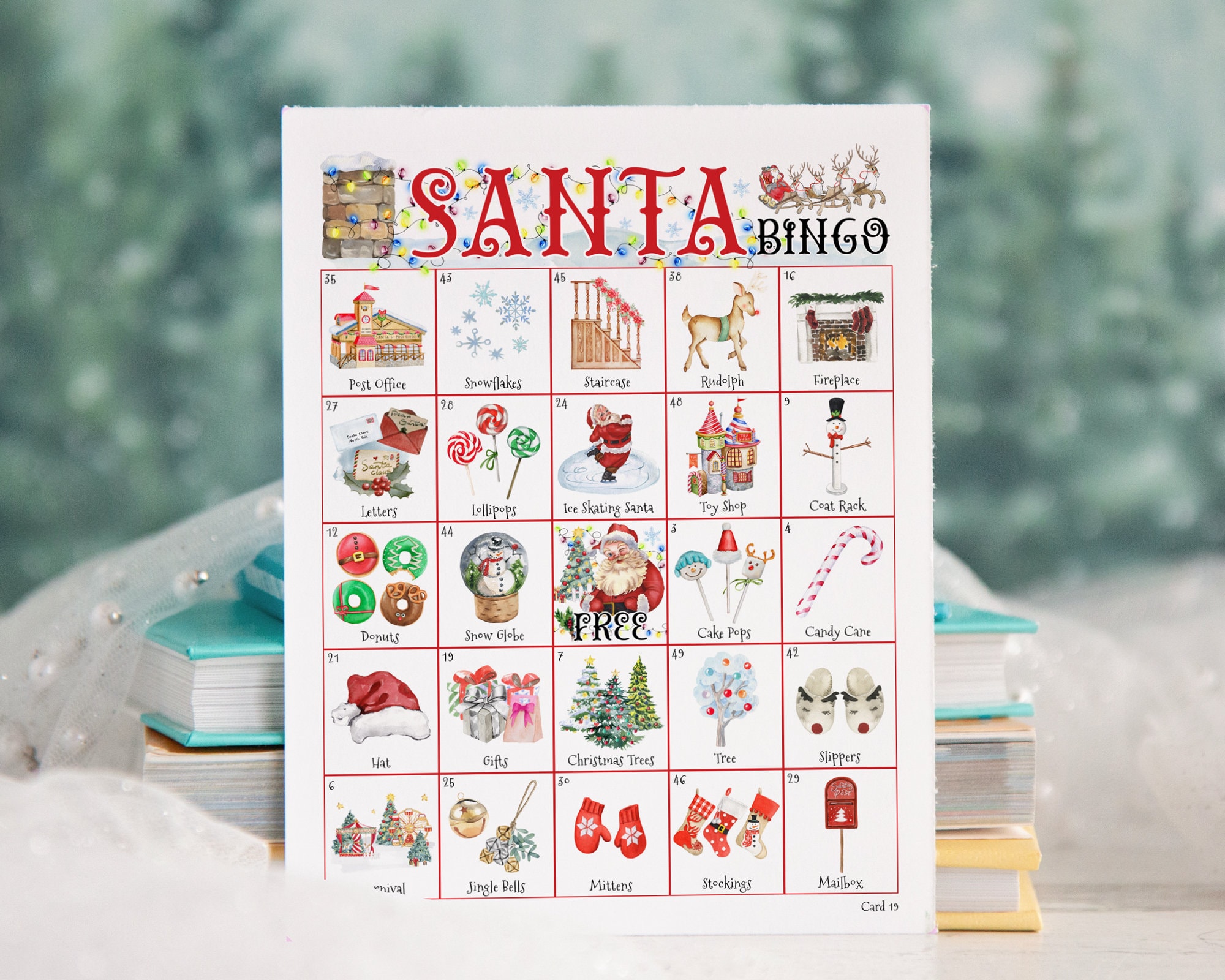 The ELF Bingo Family, Friend , Party Game By Aquarius & Playing Cards