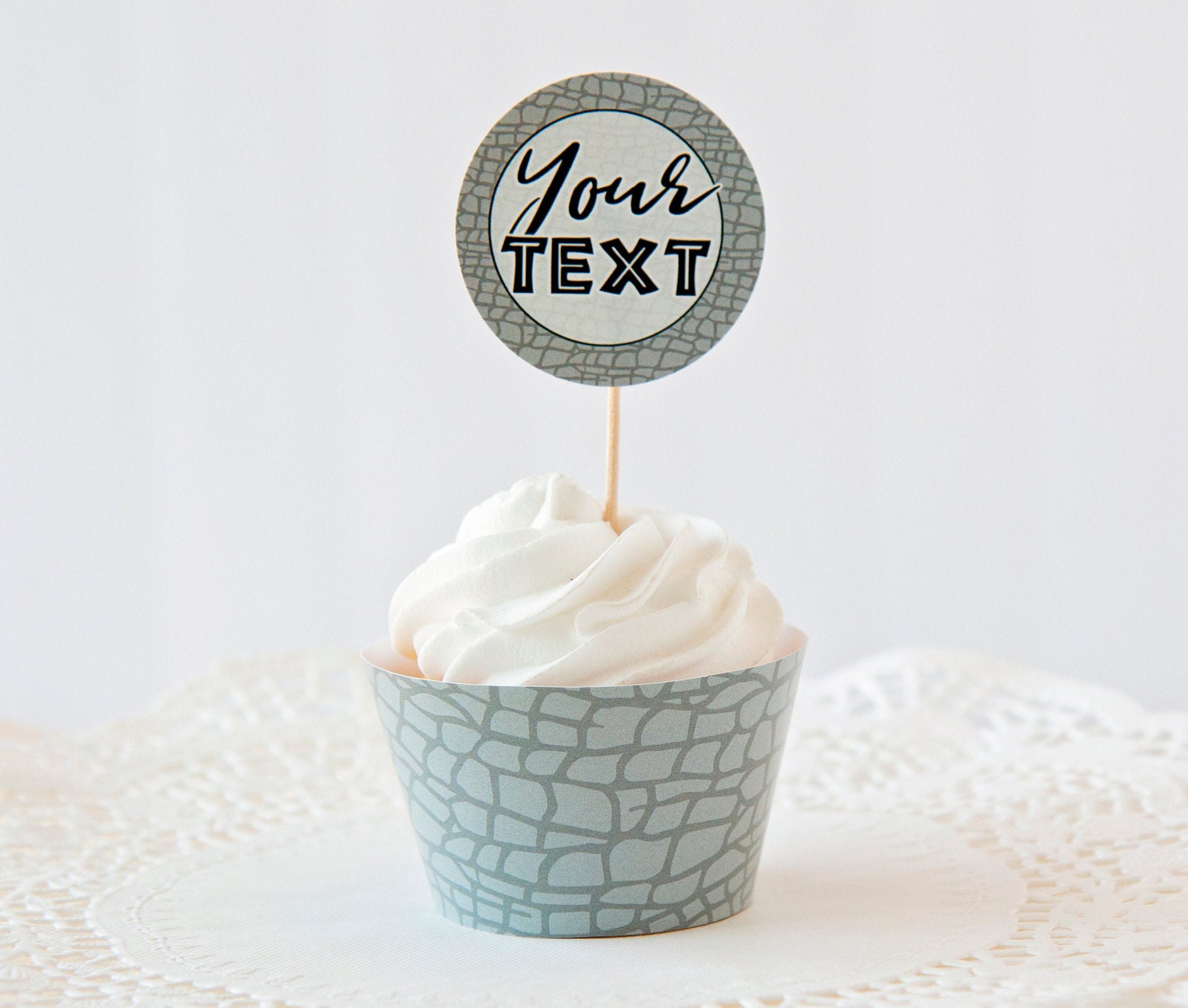 Elephant Skin Cupcake Wrappers Toppers PRINTABLE wrappers elephant cupcake toppers corjl editable wild one two wild birthday