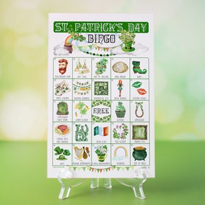 St. Patrick's Day (nicht alkoholisches) Bingo - 50 DRUCKBARE Karten Unikat. Sofortiger digitaler Download PDF. Eine lustige Aktivität für die St. Paddy's Party der Kinder.