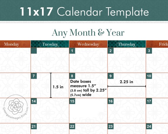 editable 11x17 calendar template fall colors calendar any month a3 tabloid ledger paper large printable calendar fillable pdf monthly 11x17 calendar template 2015
