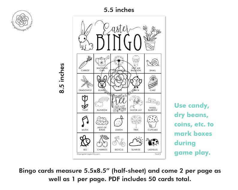 Easter Bingo Printable Black And White Printable Word Searches