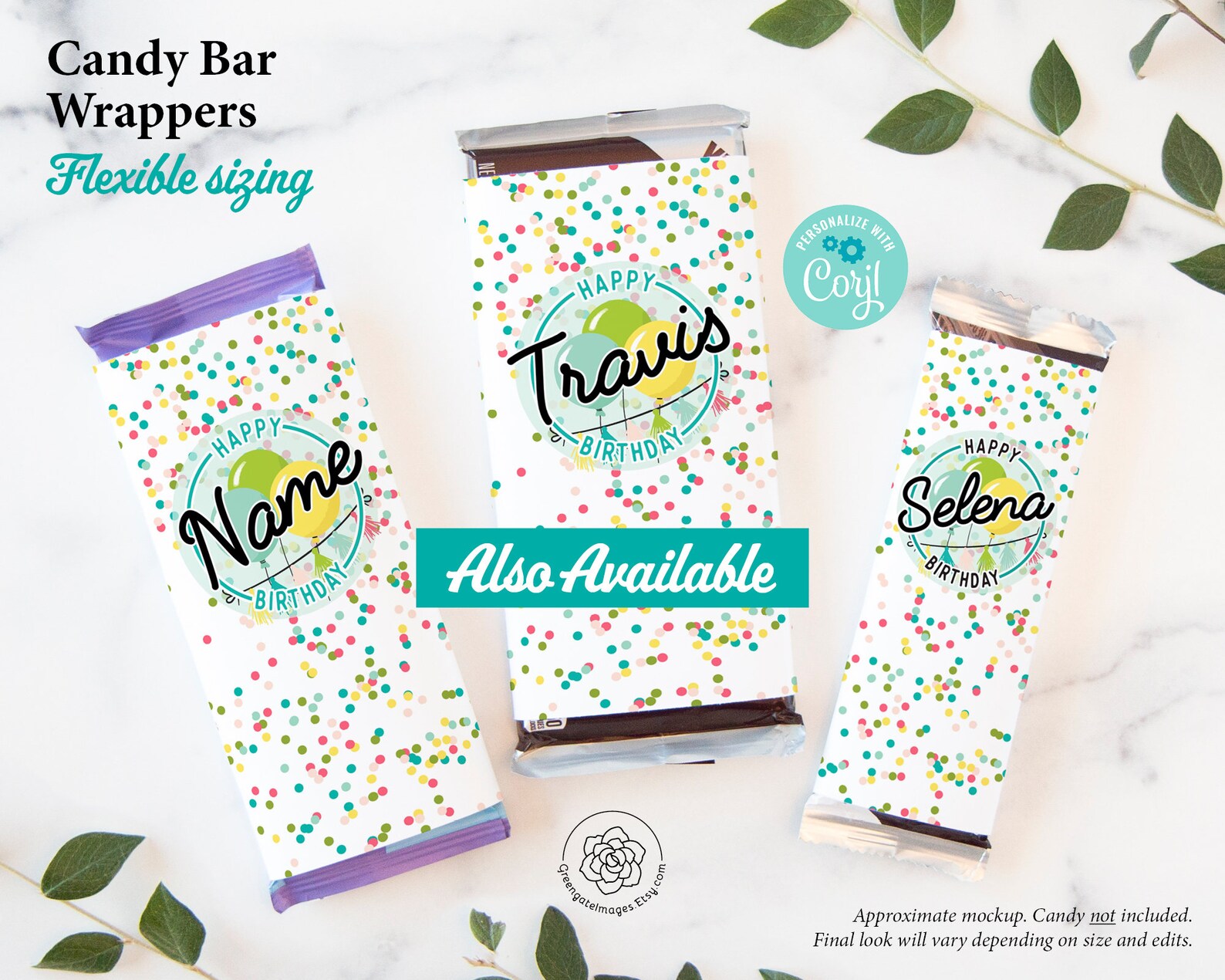 Birthday Candy Bar Wrappers PRINTABLE Instant Download. King - Etsy
