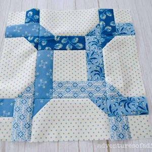 Celtic Twist Quilt Block Pattern | PDF Quilt Block Pattern | PDF Download | 12-inch block | Traditional Pieced | Confident Beginner Friendly