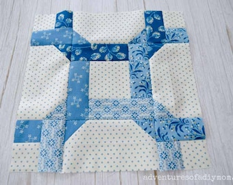 Celtic Twist Quilt Block Pattern | PDF Quilt Block Pattern | PDF Download | 12-inch block | Traditional Pieced | Confident Beginner Friendly