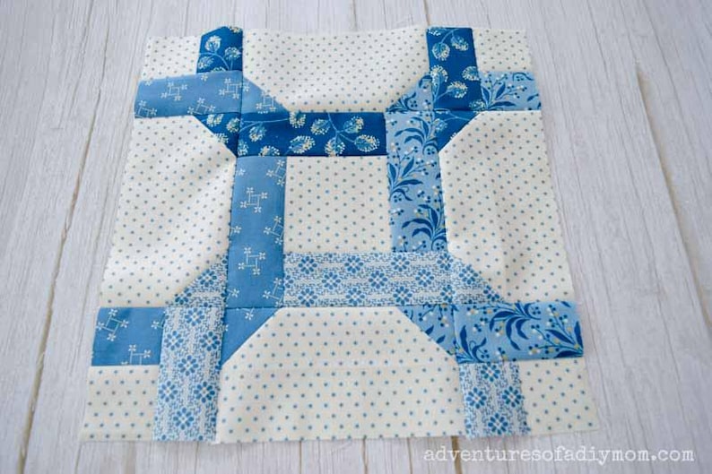 Celtic Twist Quilt Block Pattern | PDF Quilt Block Pattern | PDF Download | 12-inch block | Traditional Pieced | Confident Beginner Friendly image 1