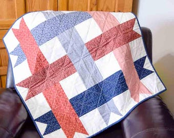 Patrón de colcha con cinta americana: decoración de pared de la feria del condado (PDF)