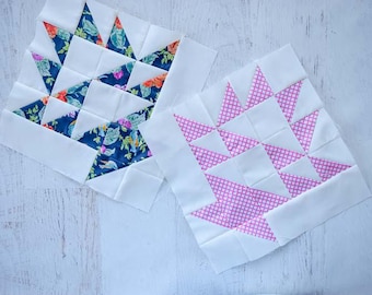 Patrón de colcha May Basket / Bloque de canasta en 3 tamaños / PDF imprimible