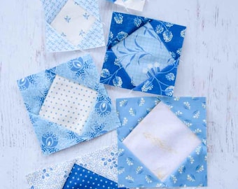 Square in a Square Quilt Block Pattern: Beginner-Friendly (PDF Download, 9 Sizes)