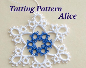 Snowflake Lace Tatting Pattern Alice