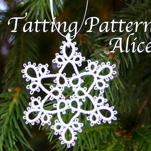 Snowflake Lace Tatting Pattern Alice image 2