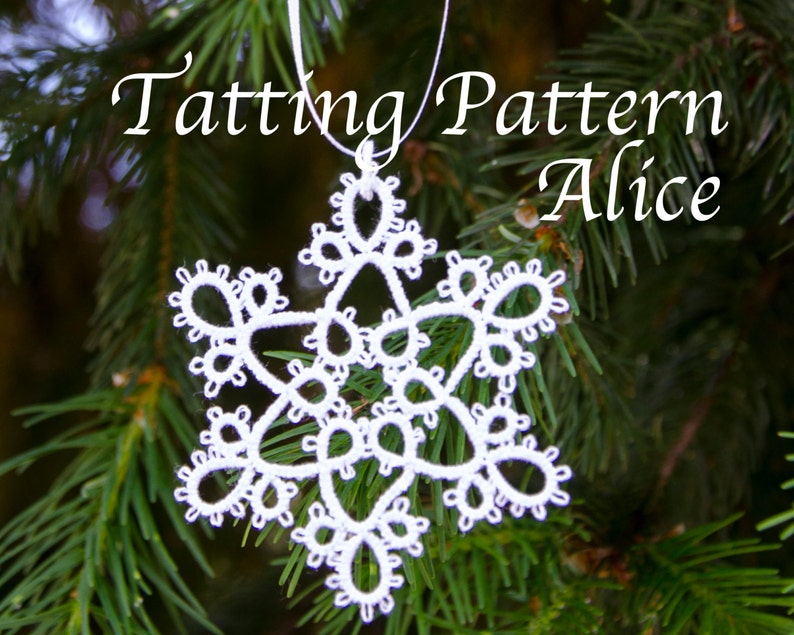 Snowflake Lace Tatting Pattern Alice image 2