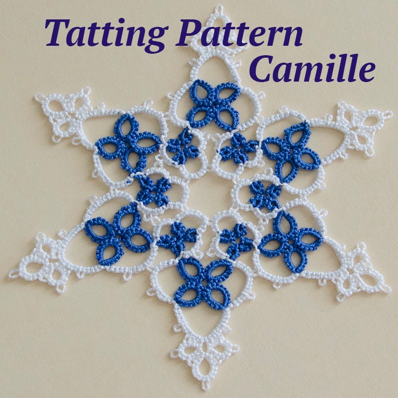 Snowflake Lace Tatting Pattern Camille image 1