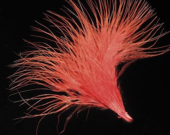 Pack of 36 RED real FEATHER stems 90mm great for crafting, hatmaking, wedding hair, floral decorations and bouquets