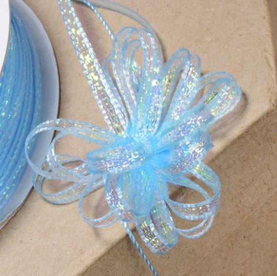 Pull Bow Blue Iridescent Pull Bow Blue Iridescent