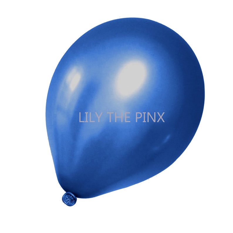 10 pack blue balloons. 5 metallic blue and 5 blue confetti filled balloons 45th sapphire anniversary childrens birthday party image 3