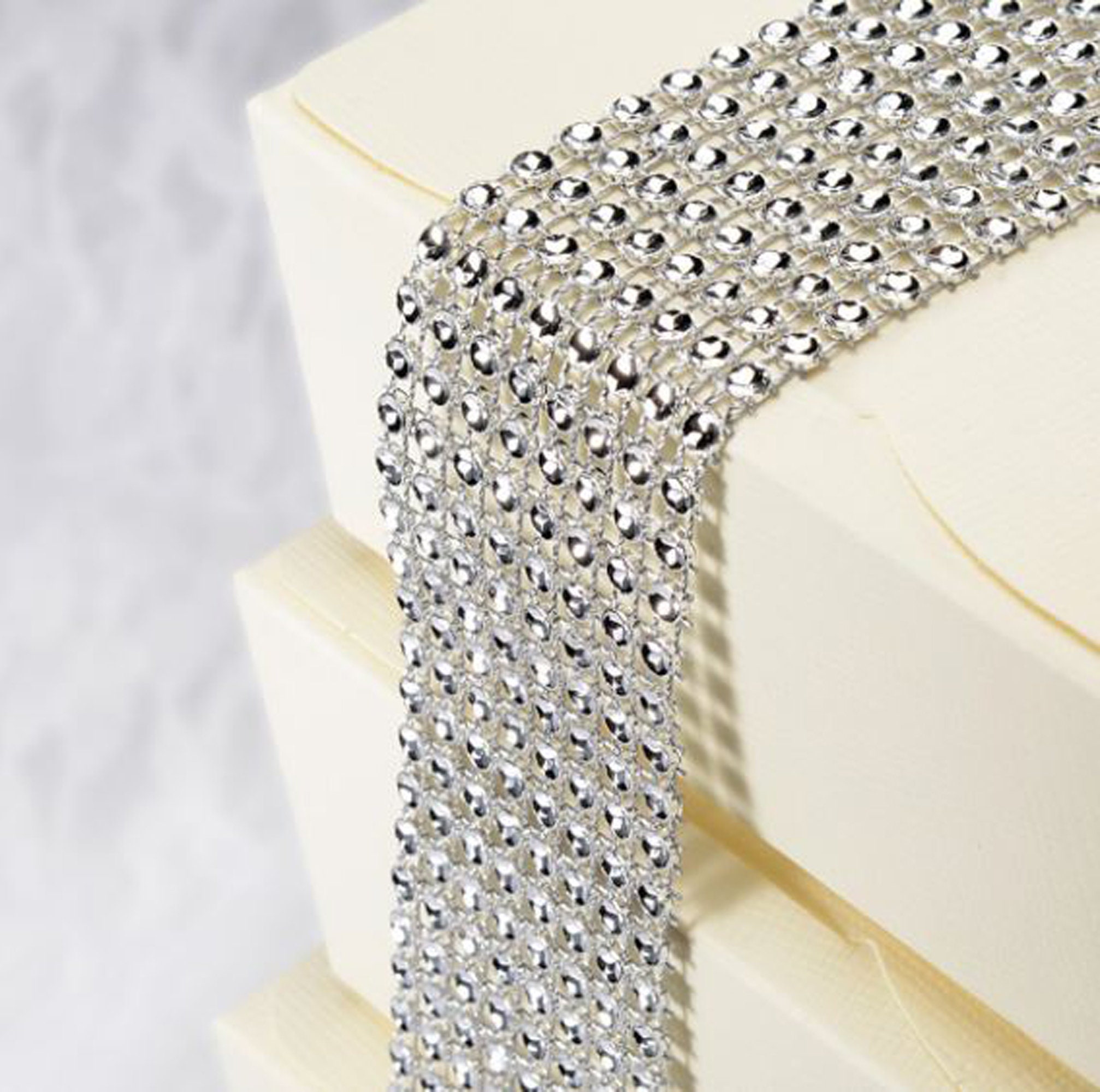 Rhinestone Sheet Strip- Silver - CRAFTLITS