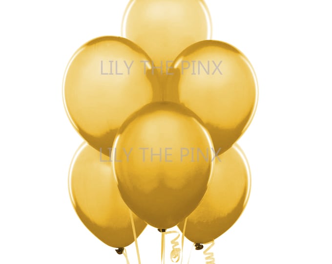 15 pack of gold metallic pearl balloons wedding anniversary, birthday party hen party christening holy communion