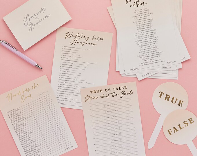 HEN PARTY TRIVIA True or False game how well do you know the bride?. Loads of quizzing fun to get your party started