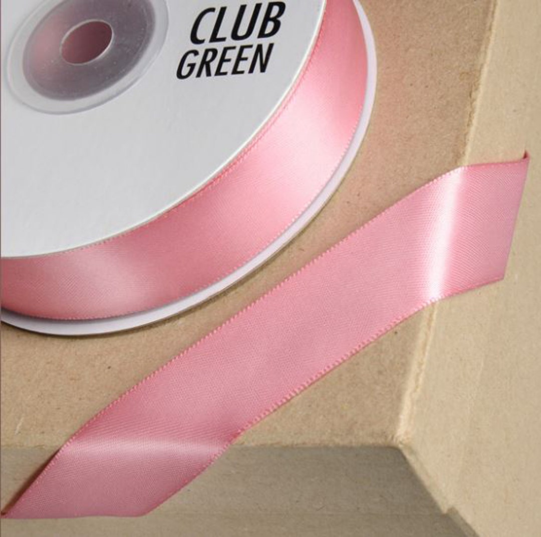 Rose Ribbon Matte Ribbed Rose Pink Double Sided Satin Ribbon, Wedding & Gift Decor - Etsy