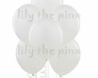 15 pack of white metallic pearl white balloons wedding anniversary, birthday party hen party christening holy communion