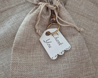 Rustic Hessian Favour Bags 15 Pack – 13cm x 17cm Burlap Pouches for Weddings, Christmas, Crystals, Party Gifts & Eco Wrapping