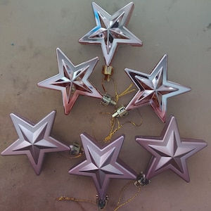 WIGIG PINK farbige 6 Weihnachtskugeln 3er Pack mit glänzender und 3 mit matter Oberfläche. fest zum Hängen an einer Girlande oder Tischdekoration