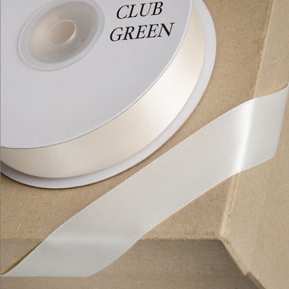 Double Sided Satin Ribbon - White 3mm Double Sided Satin Ribbon - White 3mm