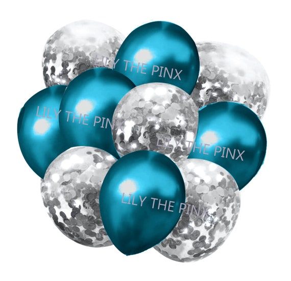 10er Pack 12 Zoll Latex Konfetti Ballons – Für Helium, Geburtstag, Hochzeit & Party