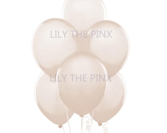 15 pack of IVORY metallic pearl balloons wedding anniversary, birthday party hen party christening holy communion