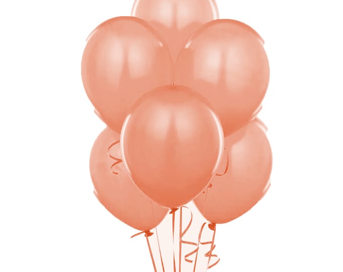 15 pack of rose gold metallic pearl balloons wedding anniversary, birthday party hen party christening holy communion