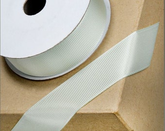 FREE postage! SAGE GREEN Grosgrain ribbed ribbon full 10M reels ideal for decorating wedding party, gifts or crafts 10mm 16mm 25mm 38mm