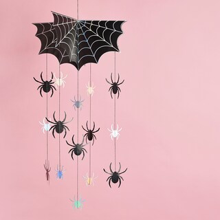 4 Rotoli Di Nastri Per Halloween Con Bordo Metallico – Ragnatele, Pipistrelli, Fantasmi – 6,3 Cm X 5 M Cad.