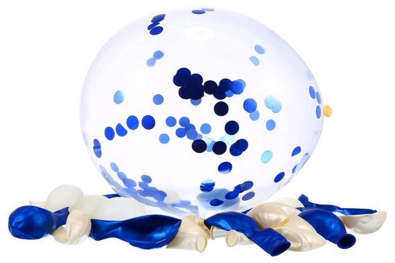 50 Palloncini Per Capodanno 2026 – Set Argento E Bianco Con Coriandoli, Perfetti Per Compleanni, Feste E Eventi Speciali