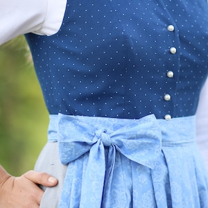 dirndl pattern, dirndl apron, sewing pattern, austrian dress, xl dirndl, 8 sizes