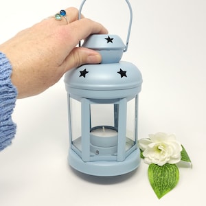 Personalized Tealight Lantern: Engraved Night Light, Bereavement Gift