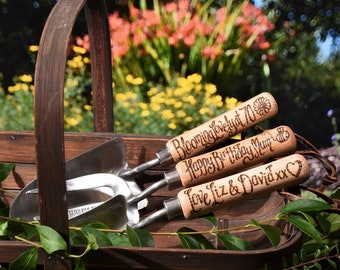 Garden Tool Set, Personalised Birthday Useful Gardeners Gift, 30th 40th 50th 55th 60th 65th 70th 75th 80th 85th 90th, Friend Gardening Gift