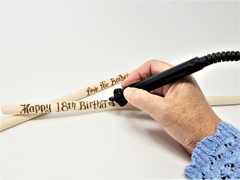 Personalised Wooden Drumsticks, Birthday Gift, Custom Gift for Drummer and the beat goes on, never misses a beat Special gift for him image 7