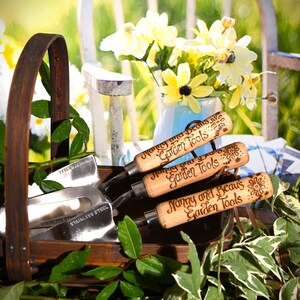 Nanny Garden tools personalised, hand engraved If Nannies were flowers we would pick you, Gardening Gift for Grandma or Nan from grandchild image 7