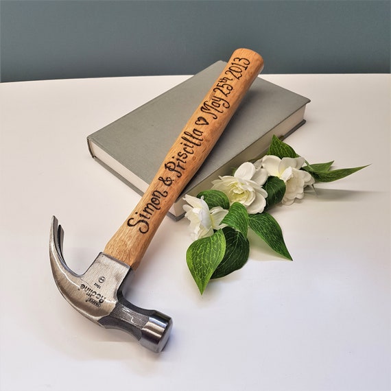 5th Wedding Anniversary Hammer Gift For Husband Diy Custom Tool Wooden From Wife Present Romantic