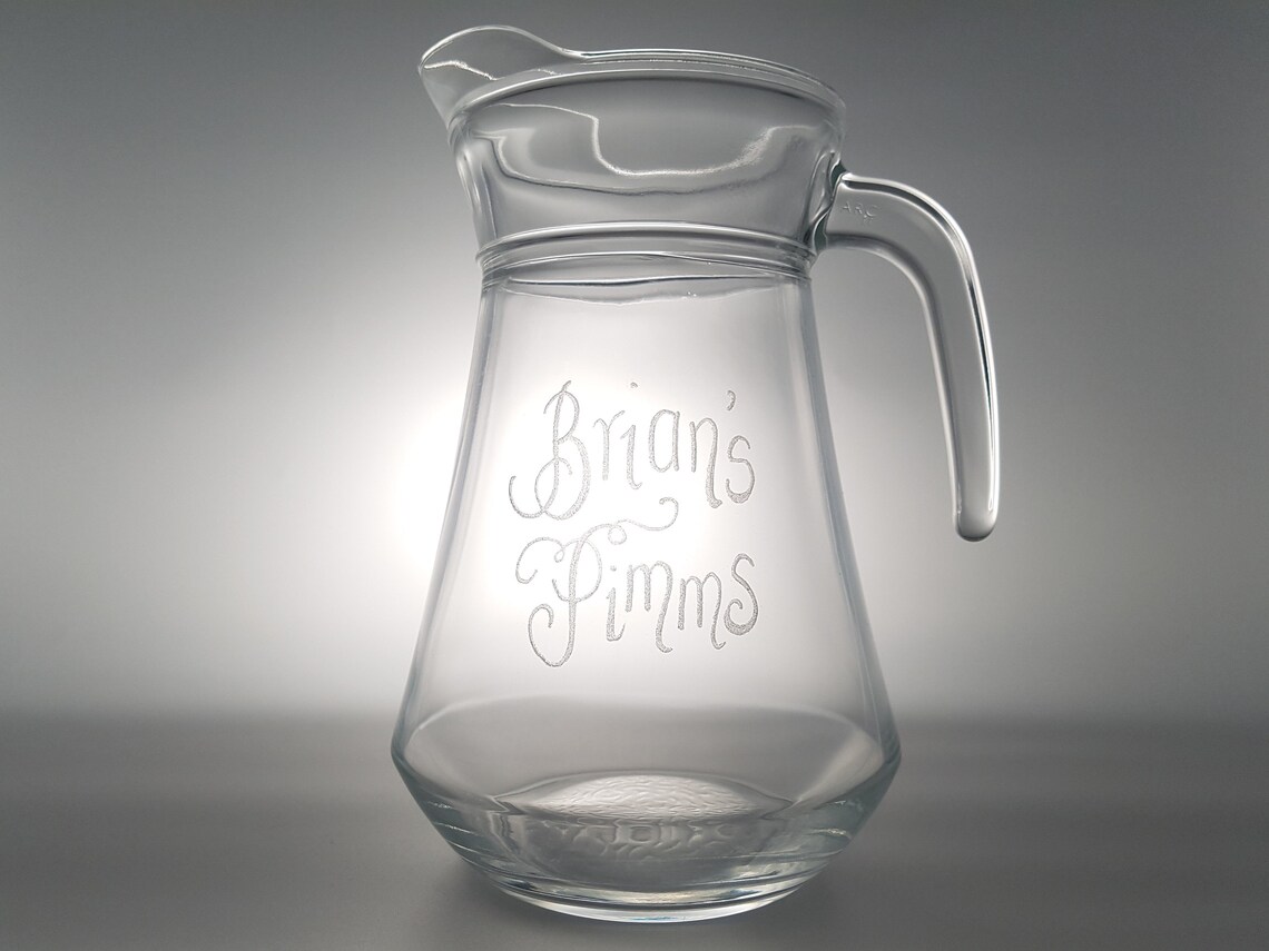 glass pimms jug