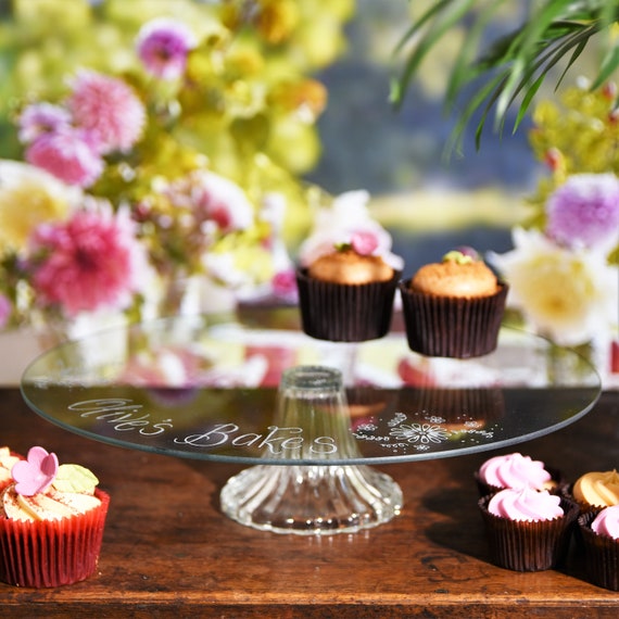 Personalised cake stand hotsell
