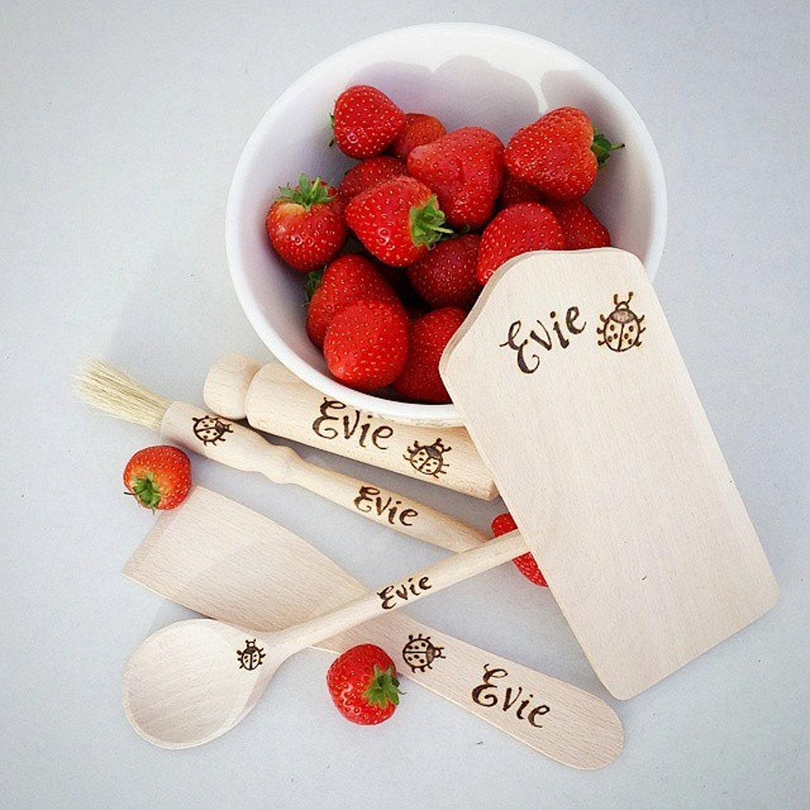 Personalised Child's Wooden Baking Set Children's Etsy UK